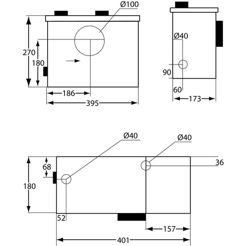 Couvercle boîtier pour - de,