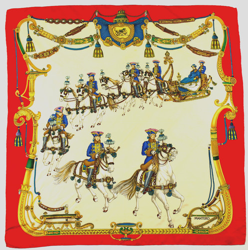 Magnifique foulard vintage - , "