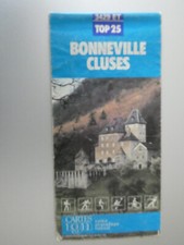 carte IGN bleue 1/25000 3429 ET top 25 bonneville cluses edition 1   1991