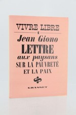Jean GIONO Lettre aux Paysans