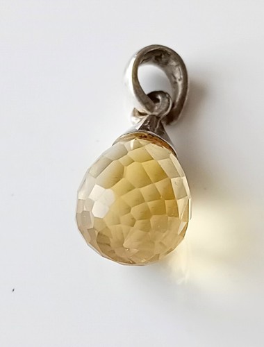 Pendentif citrine argent - pendentif,