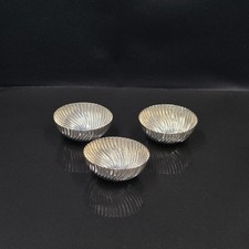 3 petits bols En Argent de la série "Pannocchia". Franco Albini et Franca Helg