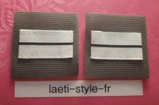 P27 2×patch scratch galon de poitrine grade lieutenant militaire militaria 