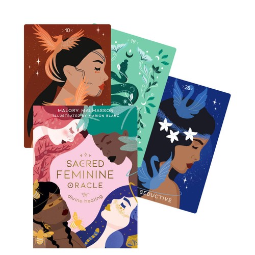 Sacred feminine orakel cartes - feminine,
