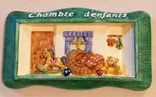 * PLAQUE DE PORTE RESINE * CHAMBRE D'ENFANTS * 3D *