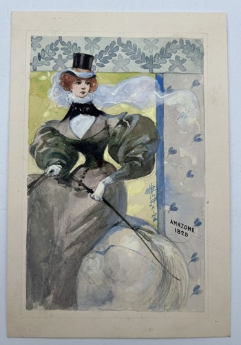 Gouache originale maquette - -,