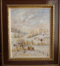 ANDRE BOUGEROL CONTREXEVILLE HST FERME MOUGEL  SALON INDEPENDANTS 1988 LORRAINE