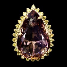 925 Bague en Argent Poire