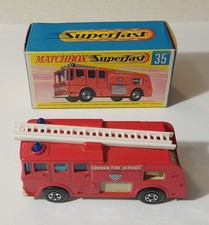 Matchbox Superfast, 35a Merryweather Fire Engine, rare cream base MIB