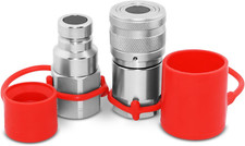 Flat Face High Flow Skid Steer Hydraulic Quick Connect Couplers/Couplings Set, 3