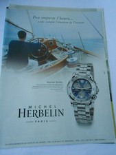Publicité 2000 Advert  Montre Michel Herbelin Newport Trophy