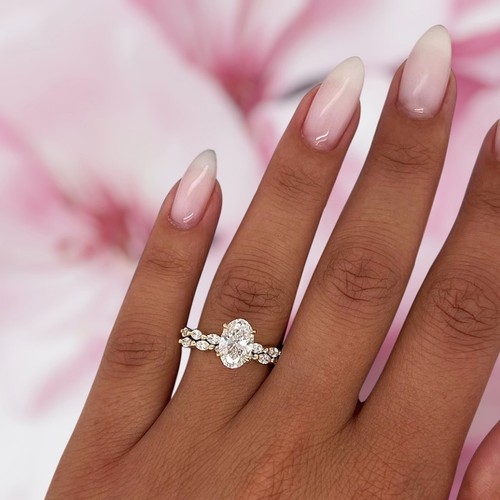Bracelet diamant taille ovale