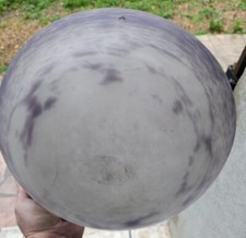 Coupe Art Deco lustre en Pate De verre Degué Muller Fres Luneville Schneider