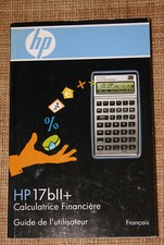 Guide utilisateur HP 17bll+ calculatrice financière 2007