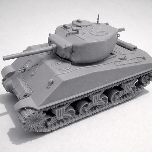 Sherman m4a3e2 jumbo 28mm - sherman,