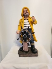 Statuette Marin Pêcheur Hauteur 46 cm En Résine