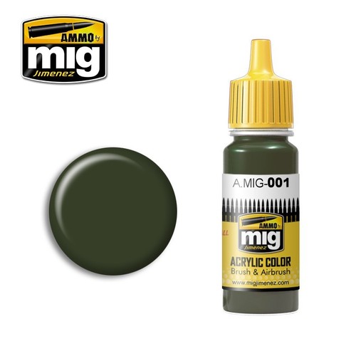 Peinture acrylique ral 6003 - acrylique,