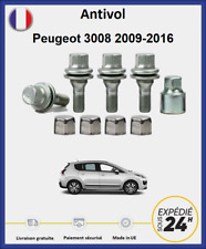 Ecrous antivol de roues Peugeot 3008 2009-2016