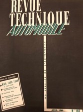 RTA Revue Technique Automobile 168 04/1960 Etude MGA 1500,1600 et Twin Cam