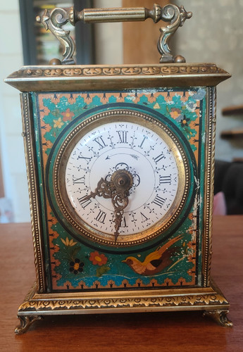 Ancien réveil sérigraphié - réveil,