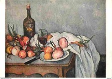 Art - Peinture - Paul Cézanne - Oignons et bouteille - Nature Morte - CPM - Voir