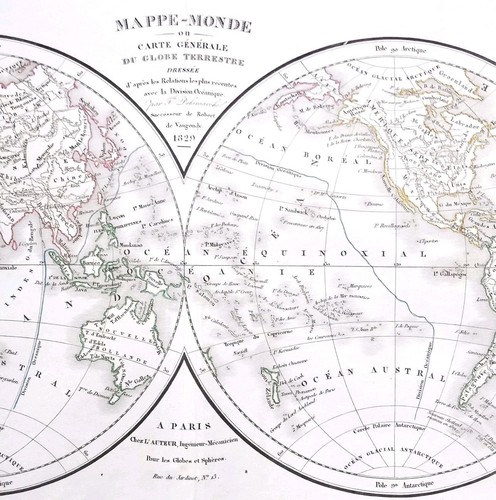 Carte générale monde - générale, du