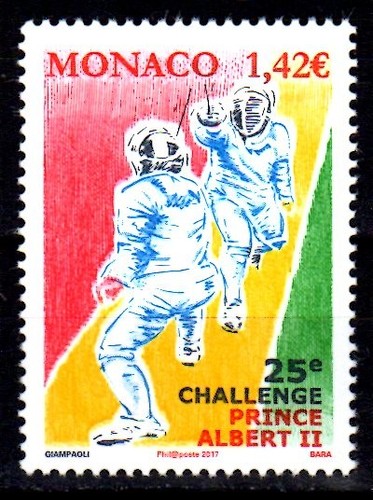 Timbre monaco 3093 25ème - n°3093,