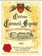 RARE Etiquette Chateau Cormeil-Figeac 1982.St Emilion Grand Cru.Unique sur e bay