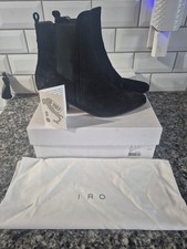 IRO Black Suede Leather