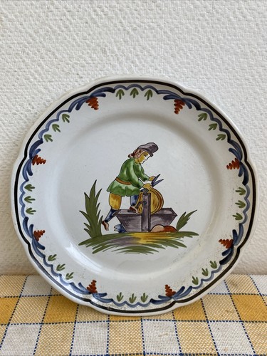 Ancienne assiette décorative - assiette,