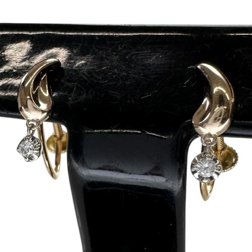 Boucles oreilles diamant - boucles, 1p