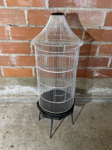 Cage oiseaux ancienne metal - cage,