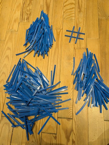 Gros lot rails - de, bleu
