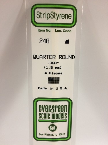 Quart rond 5x350mm ref - de, 1.5x350mm