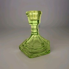 Bougeoir ancien verre vert - ancien,