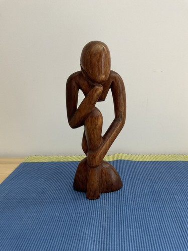 Statuette abstraite bois - abstraite,