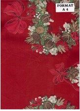 Nappe de Noël 145 x 125 cm - rouge