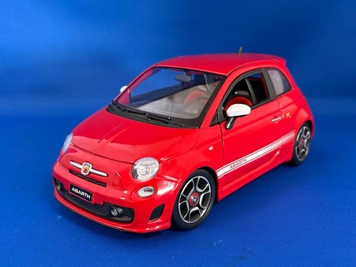 Burago abarth 500 red - burago, 1/18