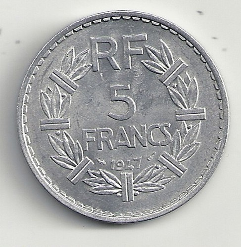 Francs 1947 lavrillier - 5,