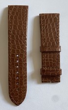 BRACELET CUIR CROCO MARRON MARQUE CHOPARD @ 23 MM @ STRAP CHOPARD 23 MM @ NEUF !
