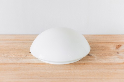 Bel abat jour opaline blanc - abat-jour,