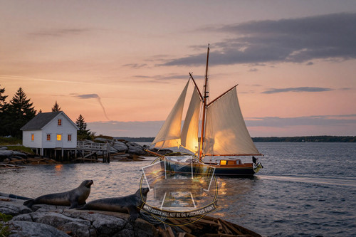 Classic wooden sloop - wooden, cream