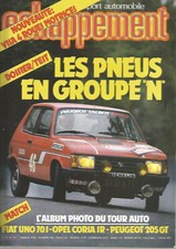 ECHAPPEMENT N°181 FIAT UNO 70 S / OPEL CORSA SR / PEUGEOT 205 GT / PNEU GPE "N"