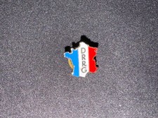 (V5) PINS BADGE ENAMEL VINTAGE COLLECTION POLICE DRRG RENSEIGNEMENTS GÉNÉRAUX 