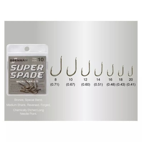 Hameçon drennan super spade - super,