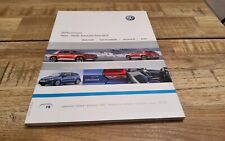 Catalogue brochure Prospectus volkswagen golf gti cabriolet polo 2012