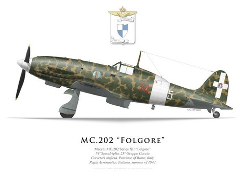 Print macchi 202 folgore - print, mc.202