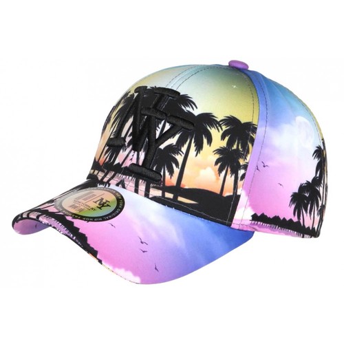 Casquette jaune violette - ny,