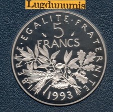 1993 francs semeuse - be,