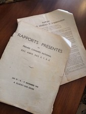 Livre Ancien Premier Congrès